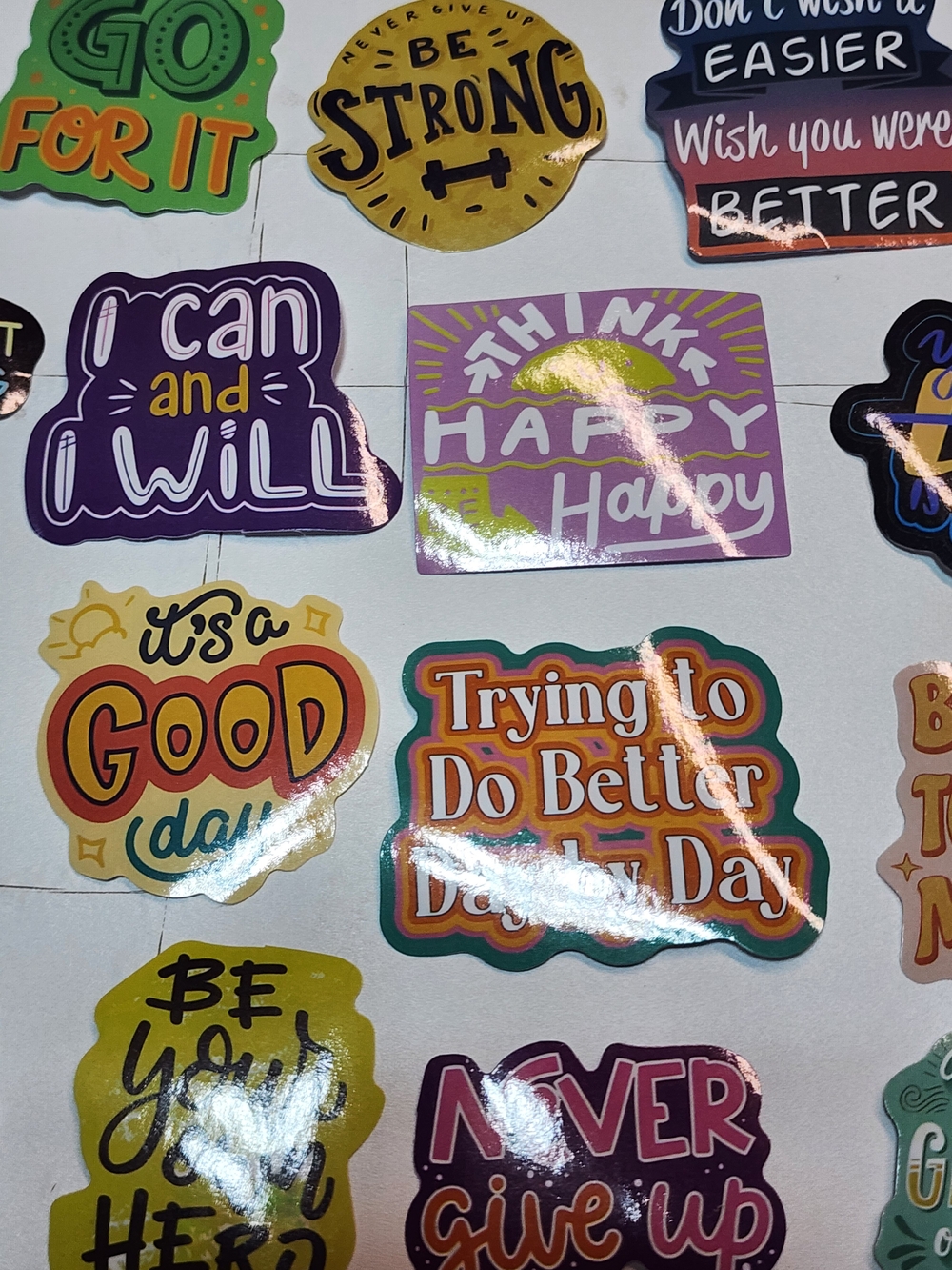 50 Inspirational Quote Sticker Assortment - Picture 7 of 9